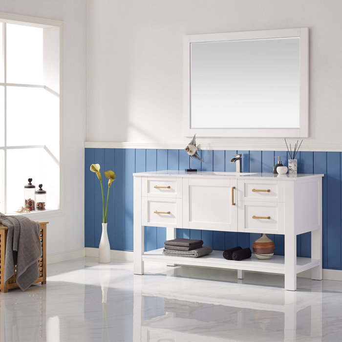 Brayden Studio® Kesgrave 60" Single Bathroom Vanity Set with Mirror